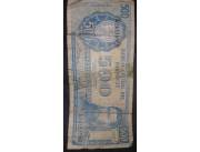 BILLETE ANTIGUO 500 GUARANIES 1952