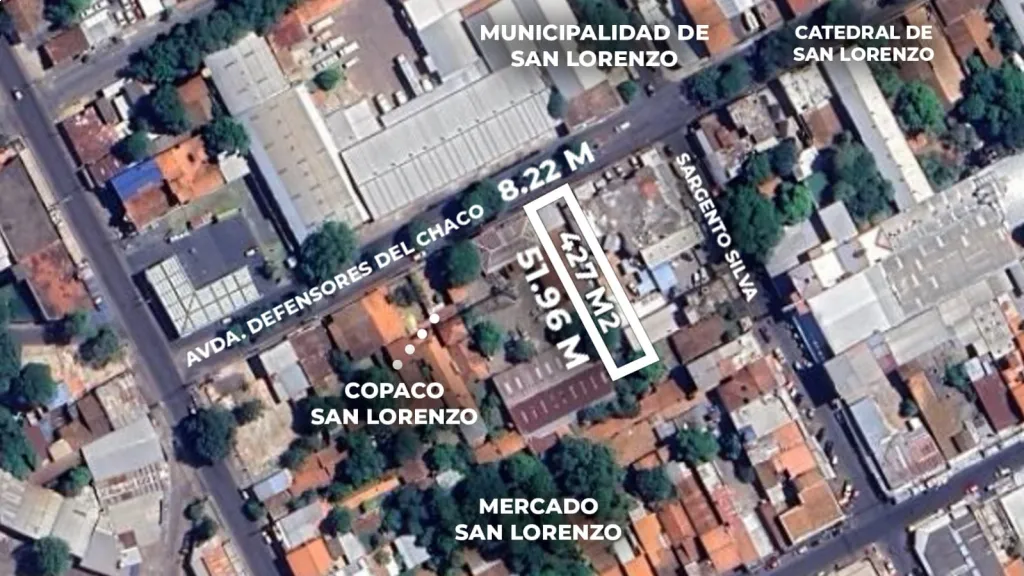 vendo terreno comercial en el centro de san lorenzo mercado — foto 2