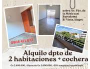 Alquilo dpto 2 dorm sobre Av. Fdo de la Mora - Barrio Vista Alegre - Asuncion