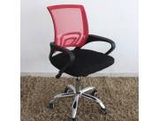 SILLA GIRATORIA TELA MESH 80 KG (61RED) ROJO