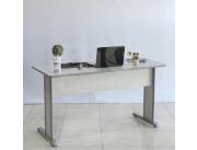 MESA ESCRITORIO 1,40 CM GIOBEL GRIS (7165)