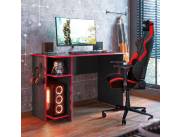 MESA ESCRITORIO GAMER QMV ROJO (3875RJ)