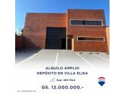 ALQUILO AMPLIO DEPOSTITO EN VILLA ELISA