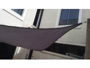 TOLDO VELA TRIANGULAR 4,5 MTS COLOR GRIS ÚLTIMA UNIDAD
