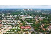 Luque s/Av.principal,propiedad de 1485 mts2, restaurant funcionando, zona comercial e ind.