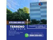 Vendo Terreno Lambaré Zona Canal 13