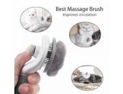 Pet Hair Remover Brush – Self-Cleaning Deshedding Grooming Comb for Dogs & Cats