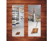 Mastil con base de madera