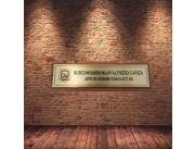 Porta nombre letrero para escritorio