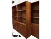 ARMARIO BIBLIOTECA DE MADERA CON LLAVE !! NUEVOS CON GARANTIA !! HACEMOS DELIVERY