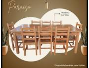 JUEGO DE COMEDOR DE 8 SILLAS DE MADERA !! NUEVOS CON GARANTIA !! HACEMOS DELIVERY