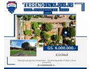 ¡Oportunidad Única! Terreno en Alquiler de 2113m2 en Zona Estratégica de Lambaré