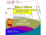 PUERTA DEL LAGO!! 3.600 M2 EN SAN BERNARDINO A 50 MTS DE LA RUTA GUILLERMO NAUMAN!!