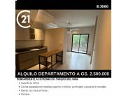 EN ALQUILER MONOAMBIENTE A ESTRENAR EN EDIFICIO PARQUES DEL INGA