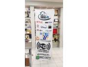 Banderolas empresariales, banderas