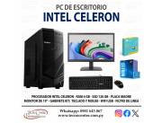 PC de Escritorio Intel Celeron. Adquirila en cuotas!