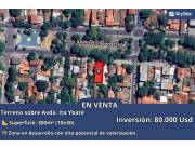 TERRENO EN VENTA BARRIO OBRERO