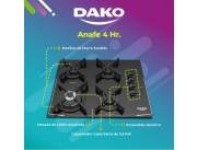 ANAFE DAKO 4 HORNALLAS A GAS CON ENCENDIDO ELÉCTRICO !! NUEVOS EN CAJA CON GARANTIA !!
