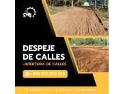 Relleno y habilitación de calles