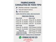 Vendo canaleta por metro lineal (SIN COLOCADO )