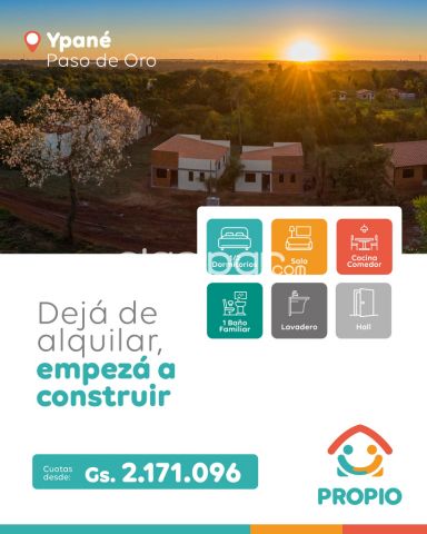 Casas - Casa+Terreno con Financiacion a Precio de Alquiler