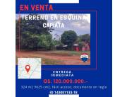 TERRENO EN ESQUINA EN CAPIATA!!!