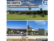 EN VENTA TERRENO EN BARRIO CERRADO TERRAZAS DEL LAGO - SAN BERNARDINO