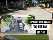VENDO TERRENO EN ASUNCION B° SANTA MARIA COD 5651