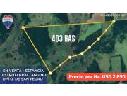 *Propiedad Agro Ganadera en Venta*