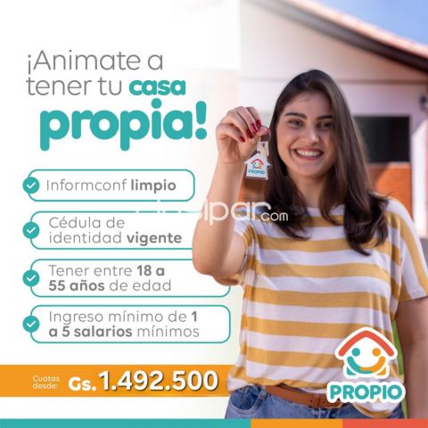 Casas - Casa+Terreno con Financiacion a Precio de Alquiler