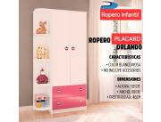 ROPERO INFANTIL BLANCO / ROSADO DE 2 PUERTAS ! NUEVOS CON GARANTIA ! ENVIOS A TODO EL PAIS