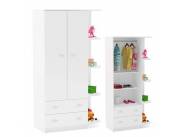 ROPERO DE 2 PUERTAS COLOR BLANCO !! NUEVOS CON GARANTIA !! ENVIOS A TODO EL PAIS