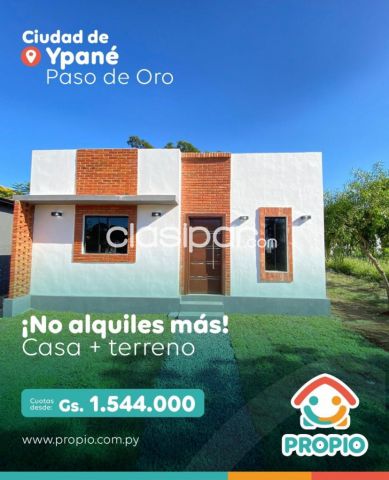 Casas - CASA+TERRENO A PRECIO DE ALQUILER