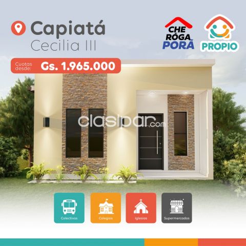 Casas - CASA+TERRENO A PRECIO DE ALQUILER