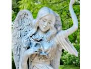 Comprar escultura ángel con flores, Chica con alas en Paraguay