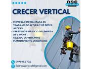 Empresa de limpieza en altura
