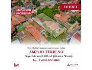 1.000m2 EN VENTA EN INMEDIACIONES DEL DEFENSORES DEL CHACO