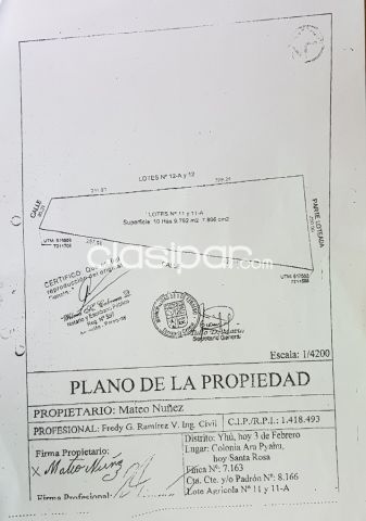 Propiedades rurales - VENDO PROPIEDAD RURAL PRECiO DE OFERTA