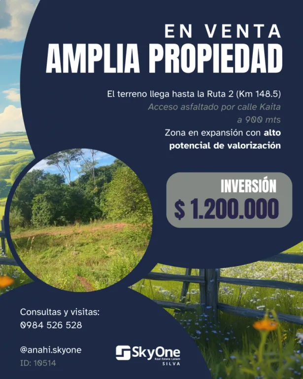 VENTA DE TERRENO EN CORONEL OVIEDO – PARAGUAY — foto 2