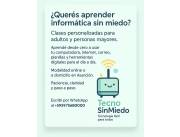 Aprendé sin miedo, clases de informática presencial/virtual.