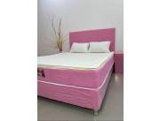 Sommier Pillow Top Suave con cabecera y mesitas