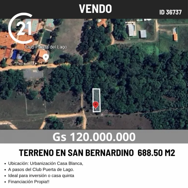VENDO TERRENO EN LA URBANIZACIÓN CASA BLANCA SAN BERNARDINO — foto 2