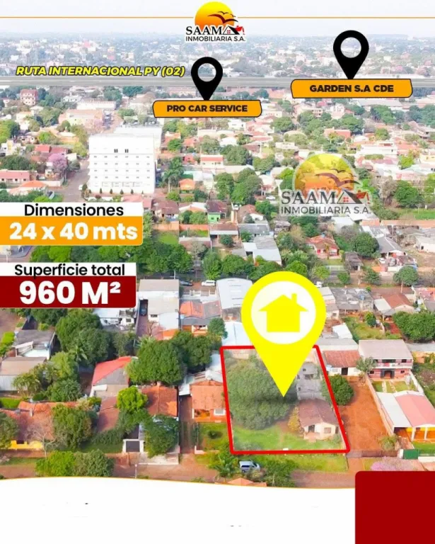 2 TERRENOS CON CASA DE 960 M² EN VENTA EN CIUDAD DEL ESTE — foto 2