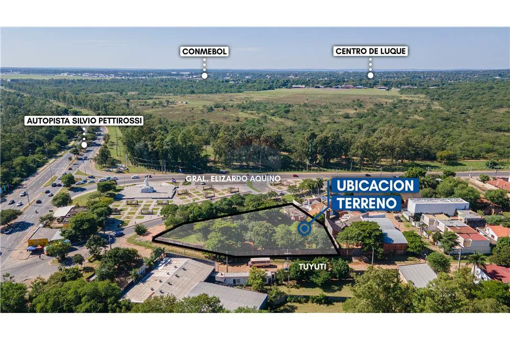 Alquilo amplio Terreno en Luque con salida a la Avda. Silvio Pettirossi — foto 2
