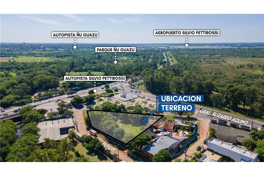 Alquilo amplio Terreno en Luque con salida a la Avda. Silvio Pettirossi — foto 3