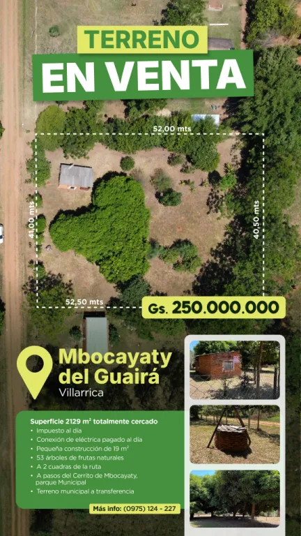 Terreno en venta en Mbocayaty del Guairá — foto 2