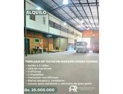 Alquilo tinglado de 740m2 (2 terrenos de 370m2 cada uno) en Mariano Roque Alonso‼️