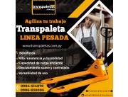 Transpaleta manual/ transpaletera/ zorra hidráulica/ montacarga manual
