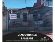 vendo terreno con duplex hermosa ubcacion en lambare