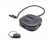 HUB 5 EN 1 USB 2.0 + LECTOR DE MEMORIA SD MICRO SD
